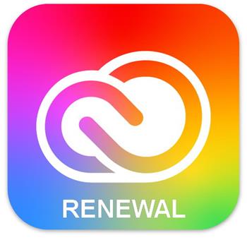Adobe CC for TEAMS All Apps with Adobe Stock MP ENG COM RENEWAL 1 User L-1 1-9 (12 Months) 10 assets per month